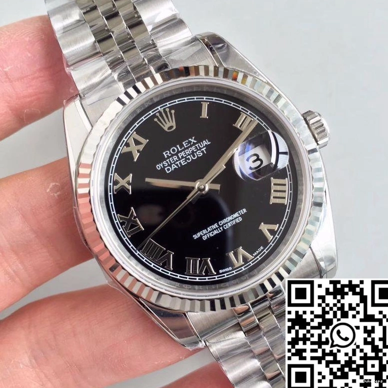 Datejust EW Rolex 41MM Black Dial Factory 116334 0514